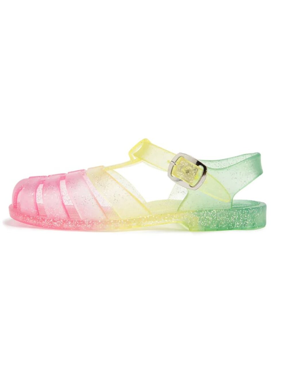 Girl - 5 - NIB - Shooshoos rainbow Glitter Jelly Sandal